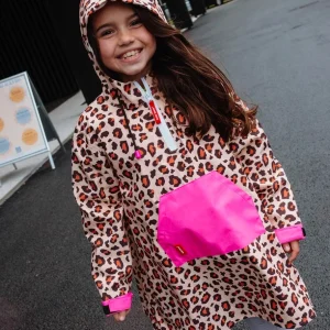 Hello Hossy Poncho Leopard #6 impermeável