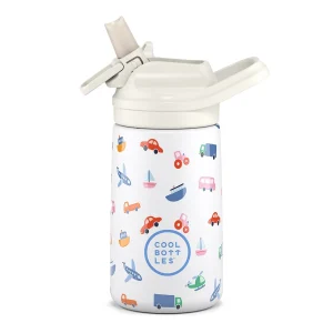 Garrafa Térmica Cool Bottles - Little Wheels 350ml