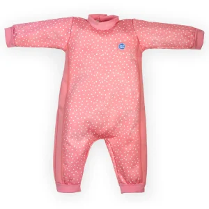 Splash About - Fato de praia/piscina térmico  Warm in One™ Pink Dotty