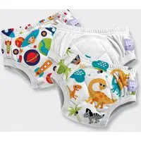 Bambino Mio Potty Training Pants (white sky dino) - Pack 3 Cueca/Fralda de aprendizagem Reutilizável
