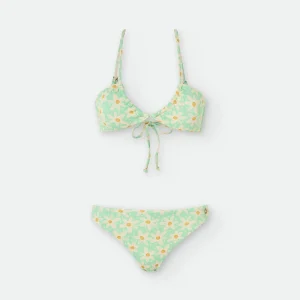 Waterlemon matchy Bikini praia adulto - Senhora Verde com flores
