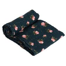 Little Unicorn Fralda Muselina 100% algodão Midnight Rosa 120x120