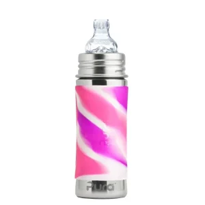 Pura Garrafa De Aço Inoxidável / biberão evolutivo 325ml - bico aprendizagem