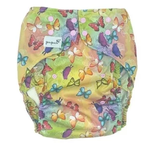 Pupus Fraldas Junior ajustáveis reutilizáveis para crianças 20-45 kg [Cor: BORBOLETAS] * por encomenda