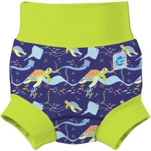 Splash About - Fralda /Cueca Reutilizável Praia/Piscina Happy Nappy Turtle Tide